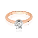 Inel Aur 14K cu Diamant Natural 0.50 ct - Imagine 7