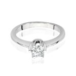 Inel Aur 14K cu Diamant Natural 0.50 ct - Imagine 5