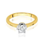 Inel Aur 14K cu Diamant Natural 0.50 ct - Imagine 2