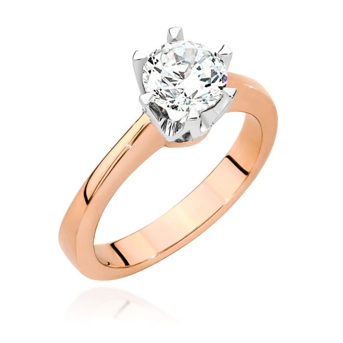 Inel Aur 14K cu Diamant 1.00 ct - Imagine 7