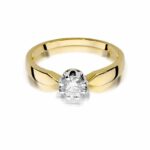 Inel Aur 14K cu Diamant 0.40 ct - Imagine 2