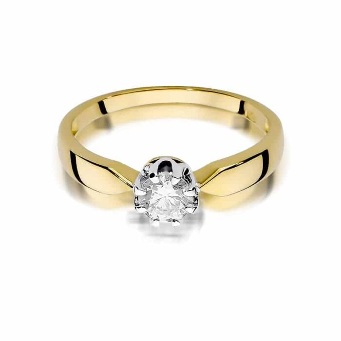 Inel Aur 14K cu Diamant 0.70 ct - Imagine 2
