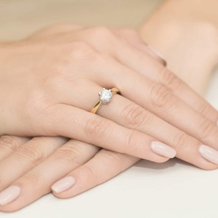 Inel Aur 14K cu Diamant 1.00 ct - Imagine 8