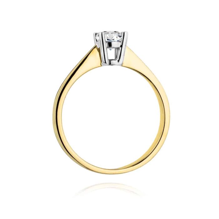 Inel Aur 14k cu Diamant 0.50 ct - Imagine 3