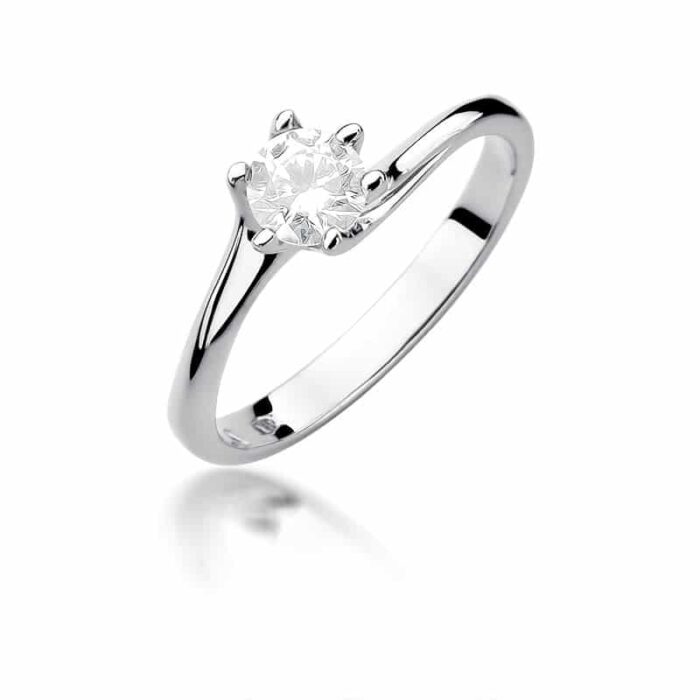 Inel Aur 14k cu Diamant 0.50 ct - Imagine 5