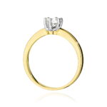 Inel Aur 14k cu Diamante 0.40 ct - Imagine 3