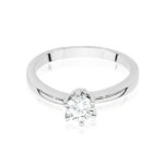 Inel Aur 14k cu Diamante 0.40 ct - Imagine 6