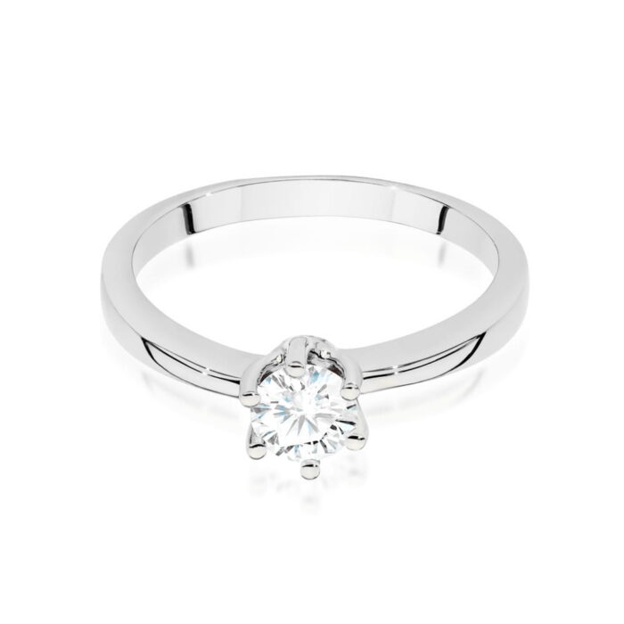 Inel Aur 14k cu Diamante 0.40 ct - Imagine 6