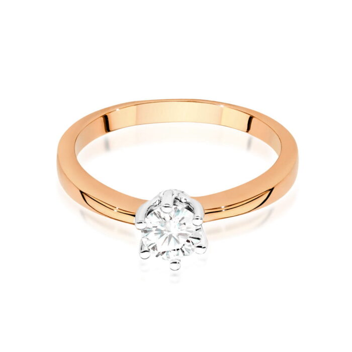 Inel Aur 14k cu Diamante 0.40 ct - Imagine 10