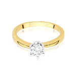 Inel Aur 14k cu Diamante 0.40 ct - Imagine 2