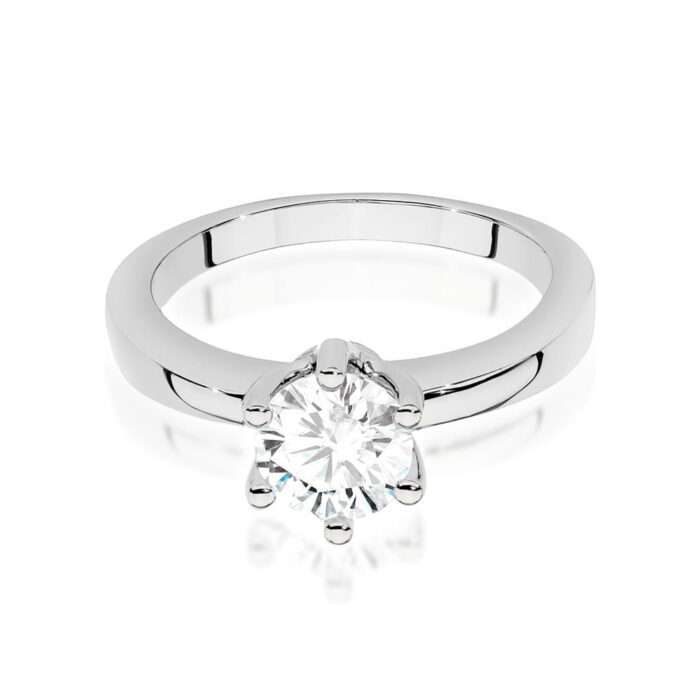 Inel Aur 14k cu Diamante 0.70 ct - Imagine 6