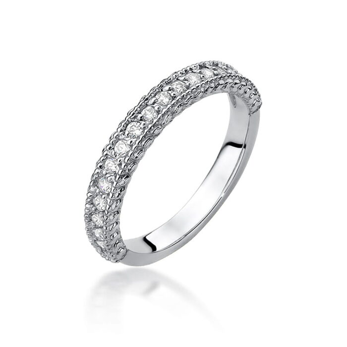 Inel Aur 14k cu Diamante 0.24 ct - Imagine 4