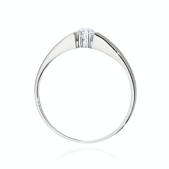 Inel Aur 14K cu Diamant 0.10 ct - Imagine 6