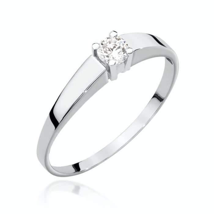 Inel Aur 14k cu Diamant 0.20 ct - Imagine 4