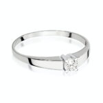 Inel Aur 14K cu Diamant 0.25 ct - Imagine 5
