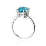 Inel Aur 14K cu Topaz 3.00 ct - Imagine 6