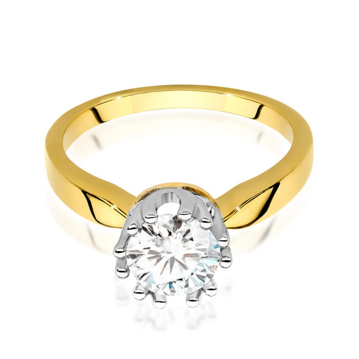 Inel Aur 14K cu Diamant 1.0 ct - Imagine 2