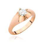 Inel Aur 14K cu Diamant 0.50 ct - Imagine 7