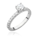 Inel Aur 14k cu Diamant 0.50 - Imagine 4