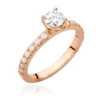 Inel Aur 14k cu Diamant 0.50 - Imagine 7