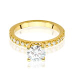 Inel Aur 14k cu Diamant 1.0 ct - Imagine 2