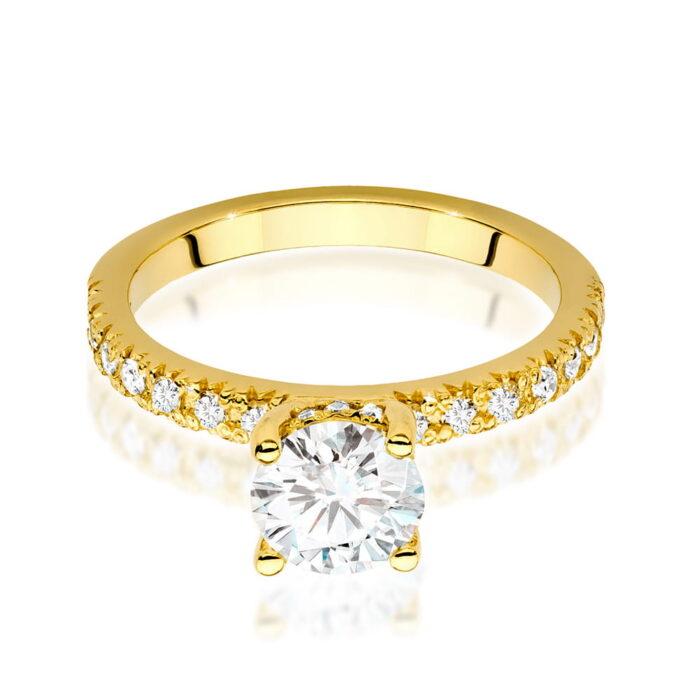 Inel Aur 14k cu Diamant 1.0 ct - Imagine 2