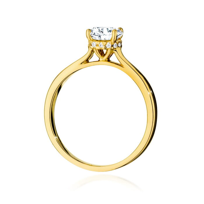 Inel Aur 14K cu Diamant 1.0 ct - Imagine 3