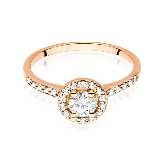 Inel Aur 14k cu Diamante 0.74 ct - Imagine 8
