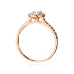 Inel Aur 14k cu Diamante 0.74 ct - Imagine 9