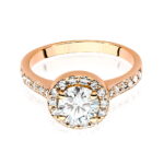 Inel Aur 14k cu Diamante 0.92ct - Imagine 8