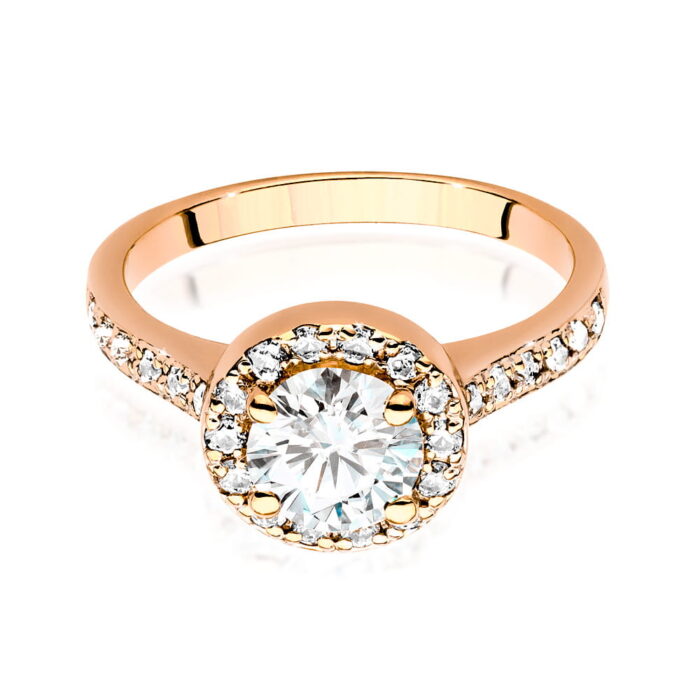 Inel Aur 14k cu Diamante 0.92ct - Imagine 8