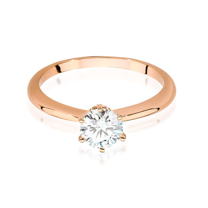 Inel Aur 14K cu Diamant 0.70 ct - Imagine 8