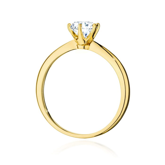 Inel Aur 14K cu Diamant 0.70 ct - Imagine 6