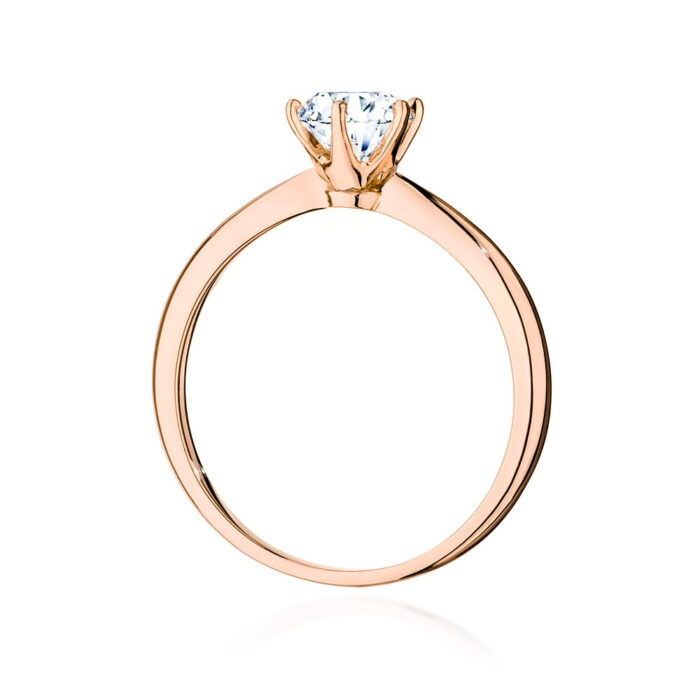 Inel Aur 14K cu Diamant 0.70 ct - Imagine 9