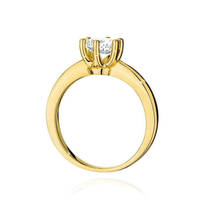 Inel Aur 14k cu Diamant 0.70 ct - Imagine 3