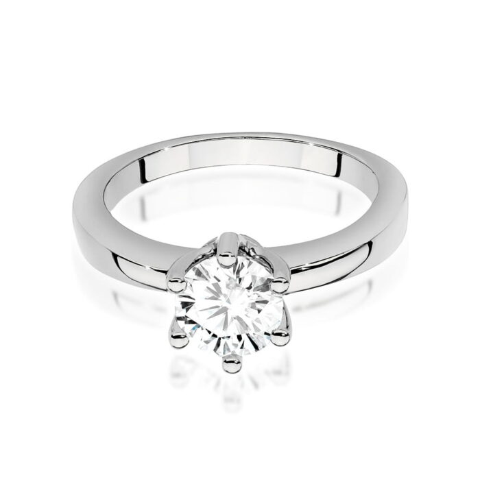 Inel Aur 14k cu Diamant 0.70 ct - Imagine 5