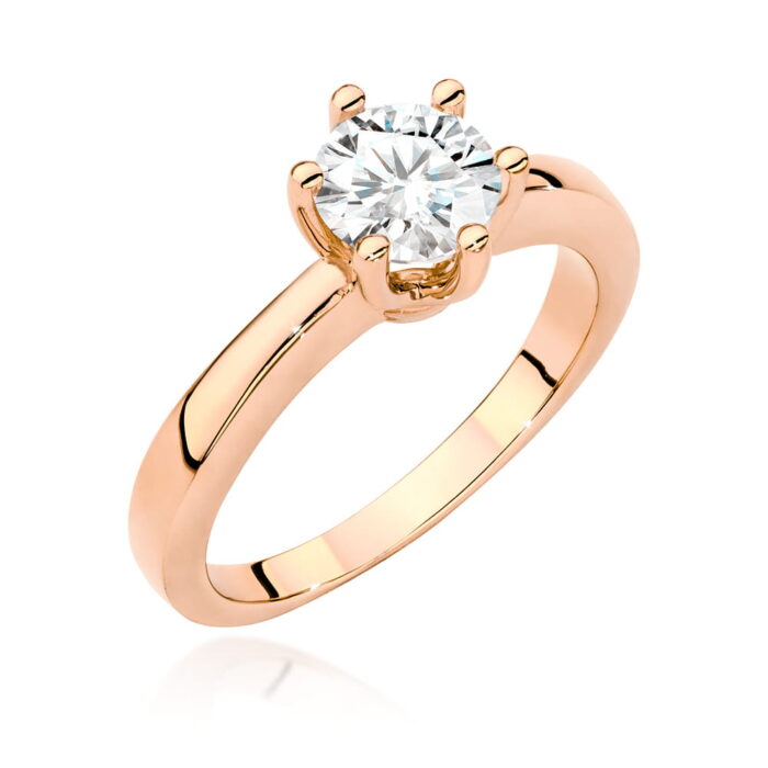 Inel Aur 14k cu Diamant 0.70 ct - Imagine 7