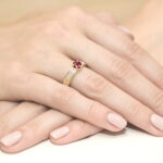 Inel Aur 14k cu Rubin 0.50 ct - Imagine 4