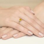 Inel Aur 14K cu Citrin 0.50 ct - Imagine 7