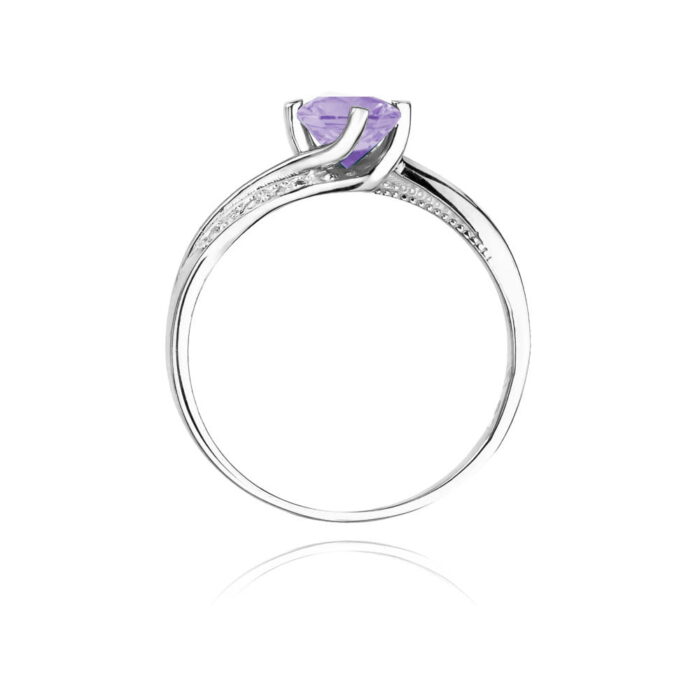 Inel Aur 14K cu Tanzanit 0.50 ct si Diamante 0.05 ct - Imagine 7