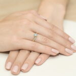 Inel Aur 14K cu Topaz 0.50 ct si Diamante 0.05 ct - Imagine 4