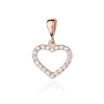Pandantiv Inima Aur 14K cu Diamante 0.29 ct - Imagine 5