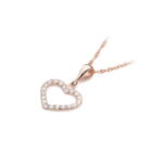 Pandantiv Inima Aur 14K cu Diamante 0.29 ct - Imagine 6