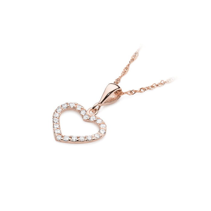 Pandantiv Inima Aur 14K cu Diamante 0.29 ct - Imagine 6