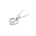 Pandantiv Inima Aur 14K cu Diamante 0.05 ct - Imagine 6