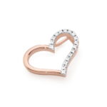 Pandantiv Inima Aur 14k cu Diamante 0.08 ct - Imagine 6