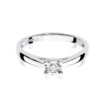Inel Aur 14K W0007 Diamant Crescut în Laborator 0.08ct - Imagine 10