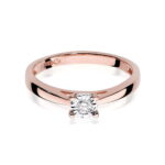 Inel Aur 14K W0007 Diamant Crescut în Laborator 0.08ct - Imagine 6