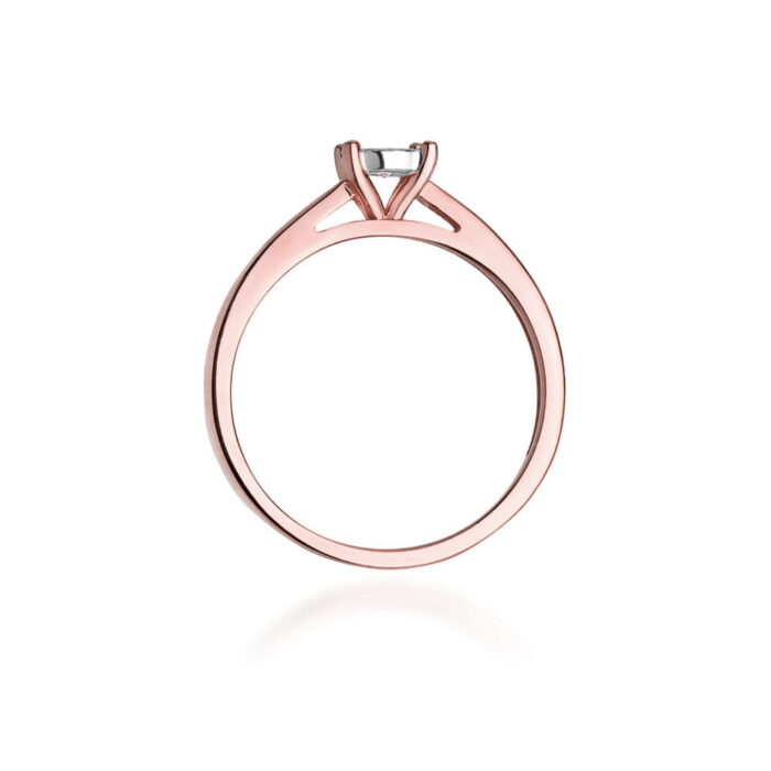 Inel Aur 14K W0007 Diamant Crescut în Laborator 0.08ct - Imagine 7