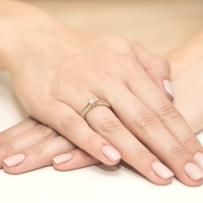 Inel Aur 14K W0009 Diamant Cultivat 0.30ct - Imagine 4